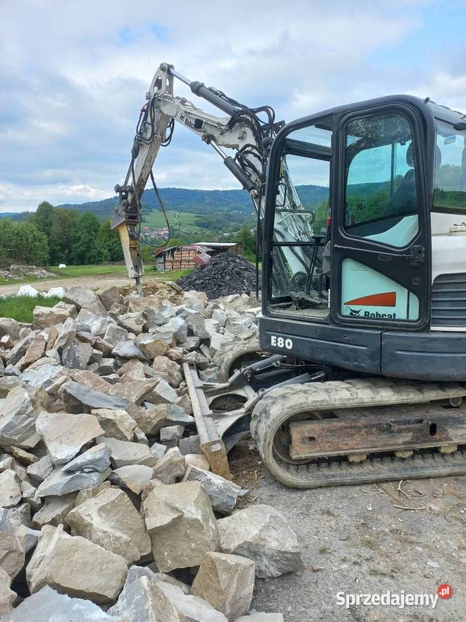 Koparka prace zimne wyburzenia transport Remont i budowa Jeleśnia