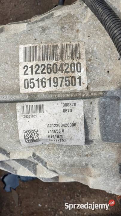Manualna 6 biegowa skrzynia 2122604200 Mercedes