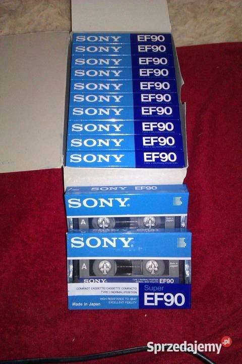 Kaseta magnetofonowa Sony EF 90 Super model na mazowieckie Warszawa