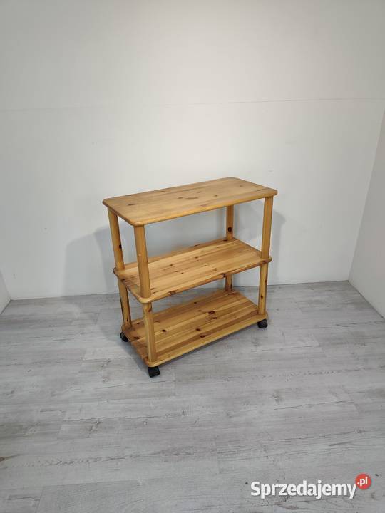 Regał Wózek barowy sosnowy vintage w stylu Poddębice sprzedam