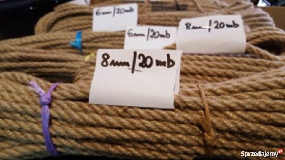 lina jutowa fi 6mm8mm Linka jutowa powróz sznur małopolskie Rzeszotary