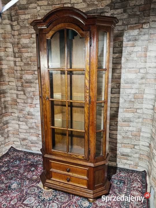 Dębowa witryna przeszklona świętokrzyskie Sandomierz