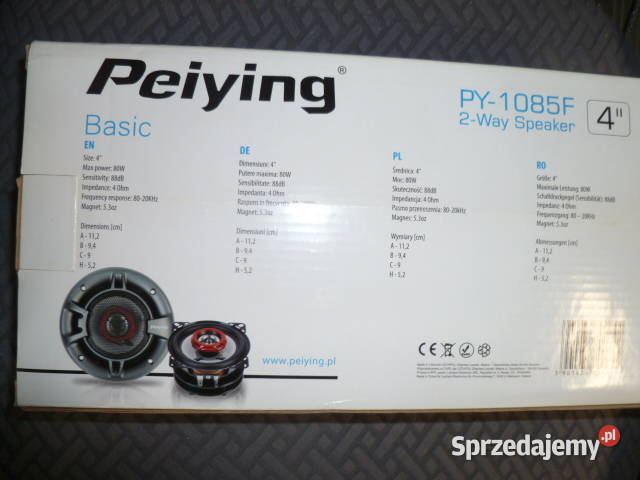 Głośniki samochodowe Peiying PY1085F Kraków