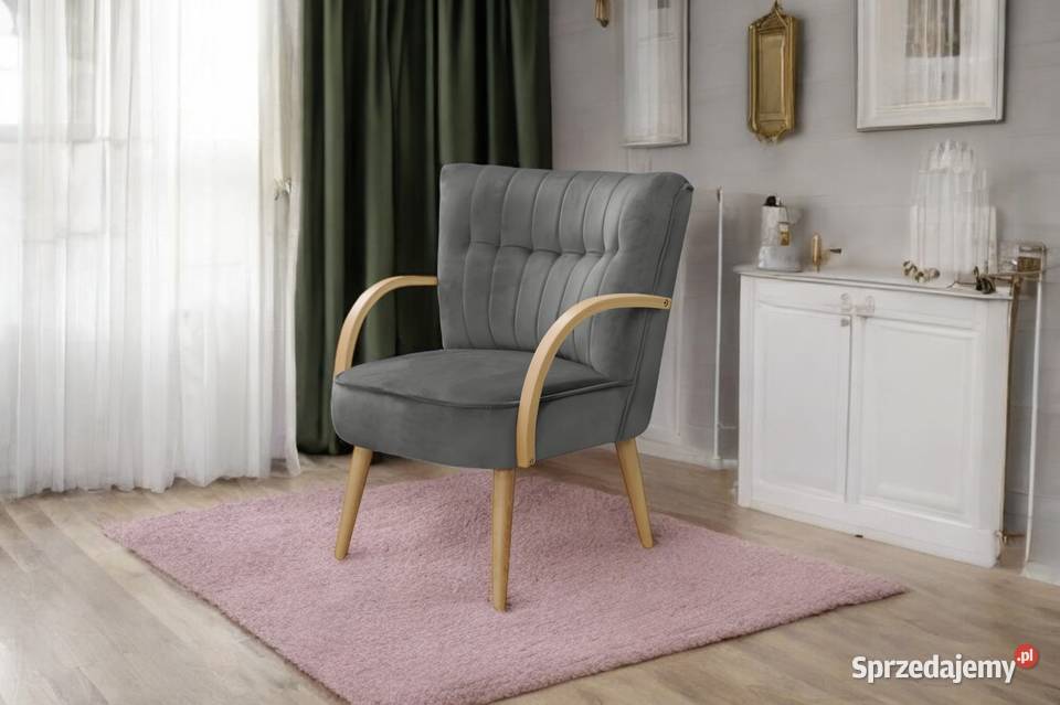 Fotel Tapicerowany Malmo Szary Dostawa 0 wielkopolskie Tarchały Małe