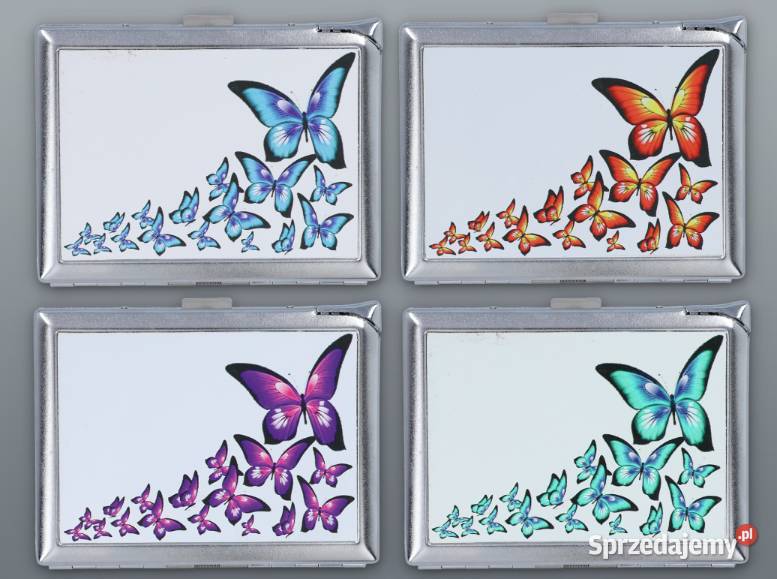 Elegancka Srebrna Papierośnica Motyl Z Gazową Ostrowy nad Okszą