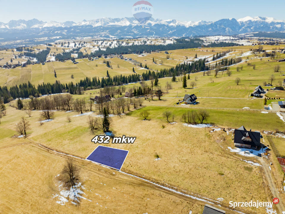 DZIAŁKA BUDOWLANA SIEROCKIE WIDOK NA TATRY