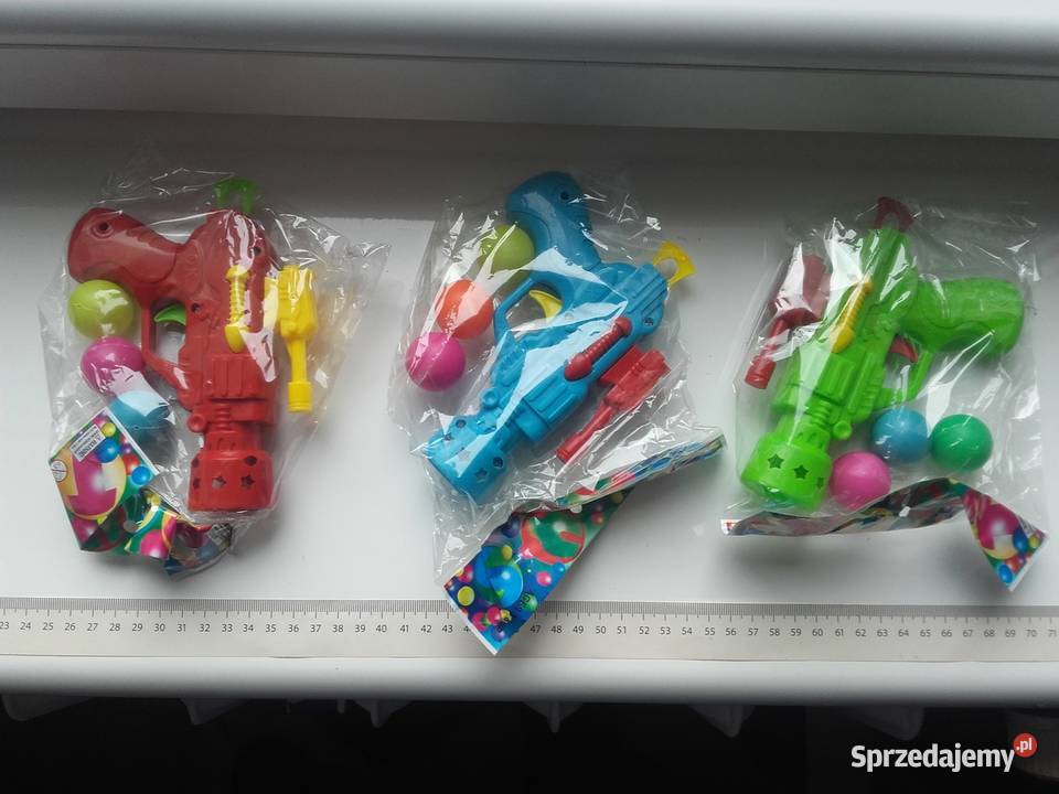 Pistolet zabawka na lekkie piłeczki plastikowe kujawsko-pomorskie Bydgoszcz
