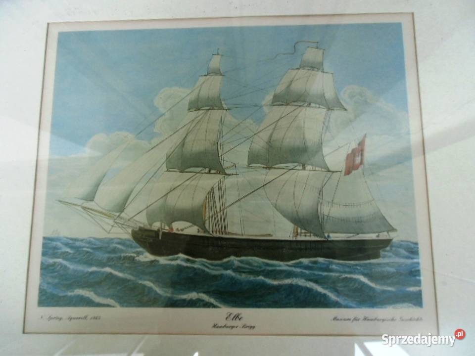 Ricina Żaglowca ELBE z 1865 r w profesionalnej Warszawa