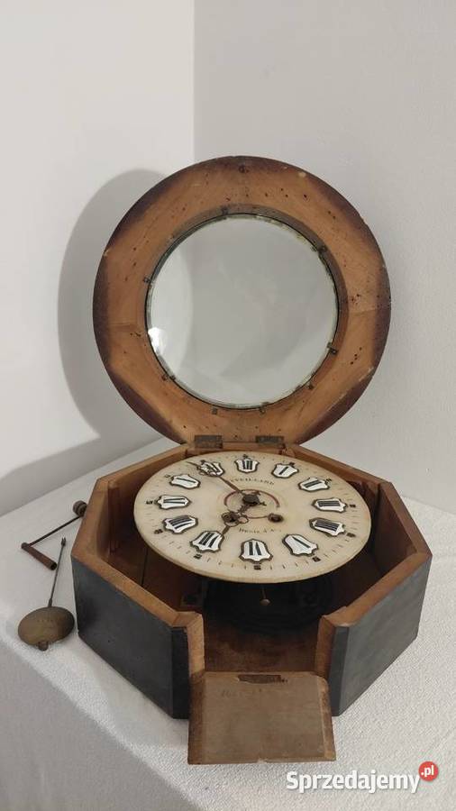 Zegar ścienny Francja przełom XIXXXw Krzykawa