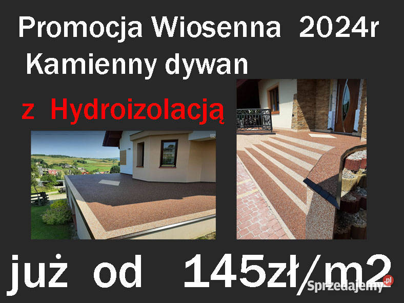 Kamienny Dywan Promocja Wiosna 2024r  - 145zł/m2