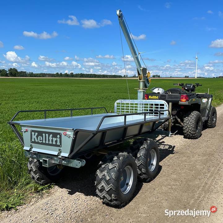 Przyczepa leśna ATV z wywrotem i wyciągarką PRO Pozostałe Jędrzejów