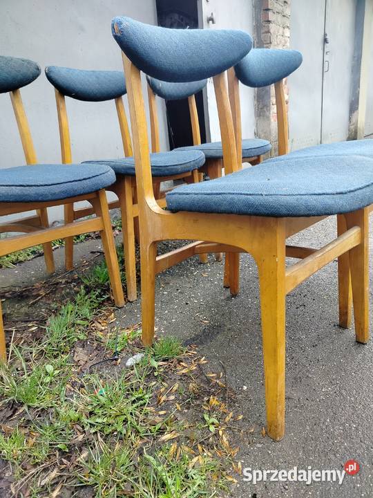 Krzesła prl Świdnica Polska