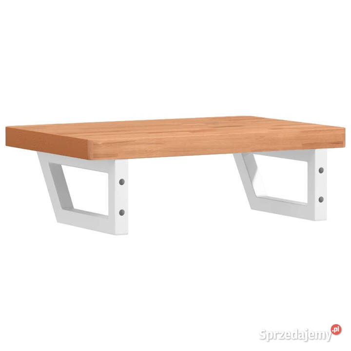Półka ścienna pod umywalkę stal i lite drewno sprzedam