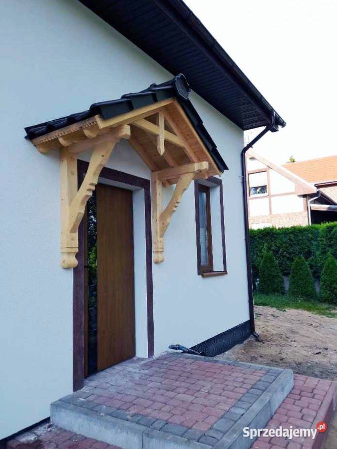 Daszek drzwi wejściowe drewniany ATTRACTIVE PLUS wielkopolskie Krotoszyn