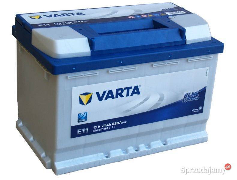Akumulator VARTA Blue Dynamic E11 74Ah 680A Układ elektryczny sprzedam