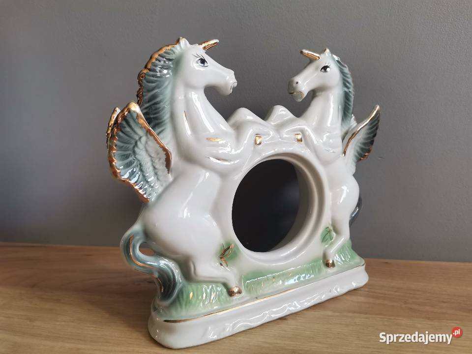 Stara porcelanowa oprawa obudowa zegara