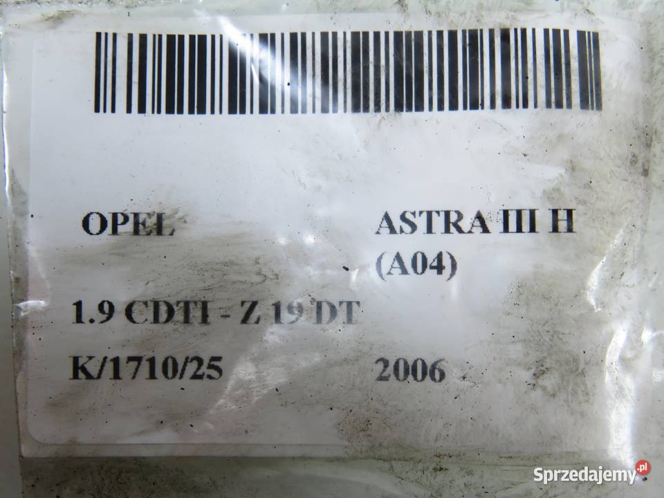 WTRYSKIWACZ OPEL ASTRA H 19 CDTI 0445110165