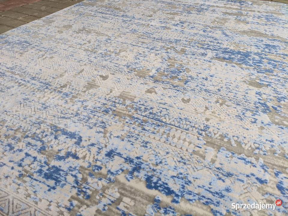 Dywan 160x230 szary niebieski 3351P