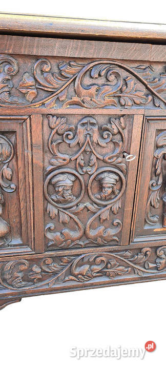 KUFER SZAFKA NEORENESANS RZEŹBIONA Szczecin