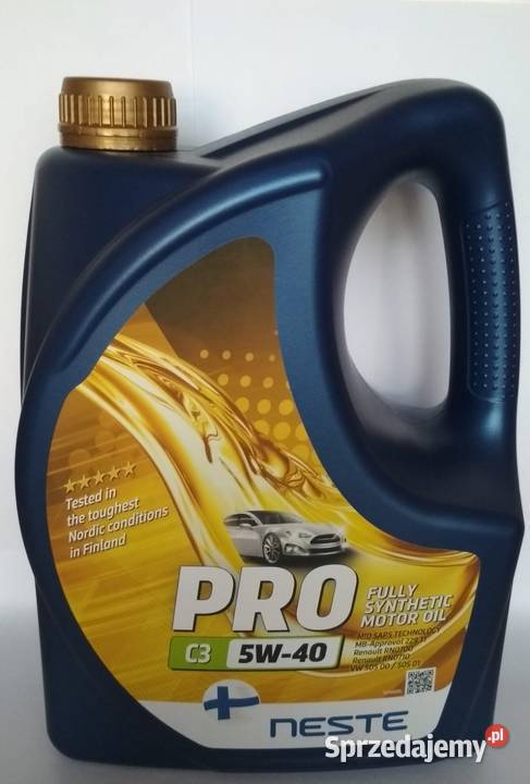 Olej syntetyczny Neste Pro 4 l 5W40 Bełchatów