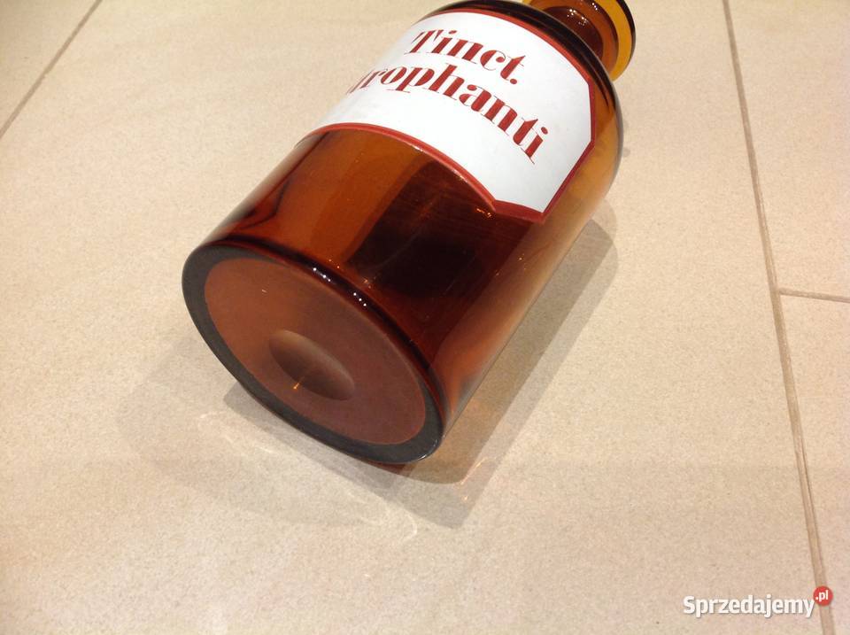 Butelka Szklana Apteczna Stara Sygnowana Rwaniec Nowa Sól