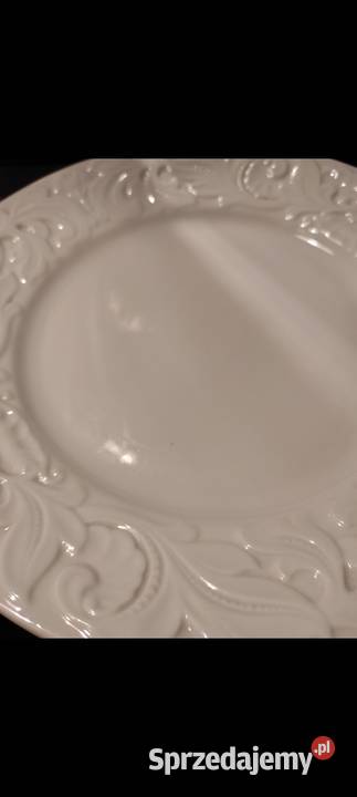 Duża piękna patera z reliefowanym brzegiem 32 Antyki Antyki, Sztuka, Kolekcje Pabianice