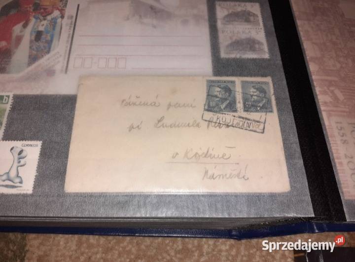 Cztery klasery pełne znaczków stara kolekcja Sosnowiec