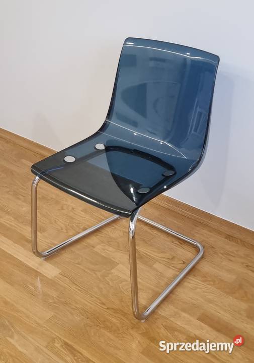 KRZESŁO IKEA TOBIAS niebieskie przezroczyste Kalisz