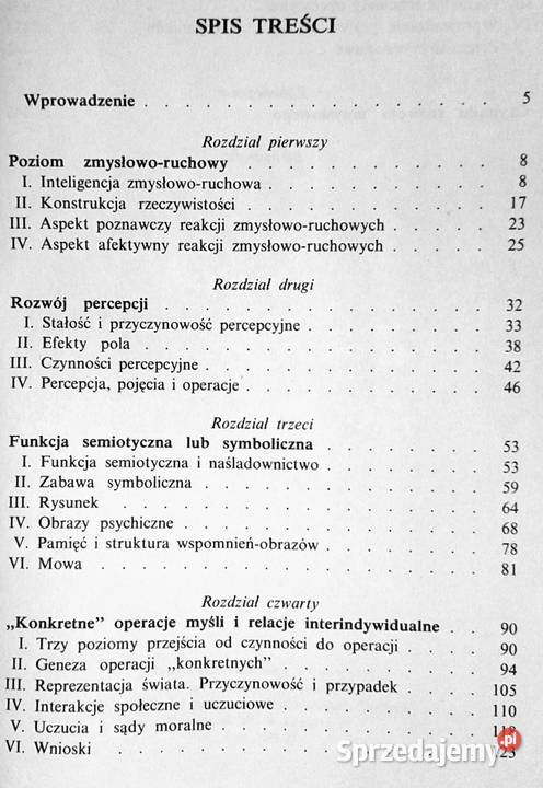 Psychologia dziecka Jean Piaget Barbel Inhelder Chełm