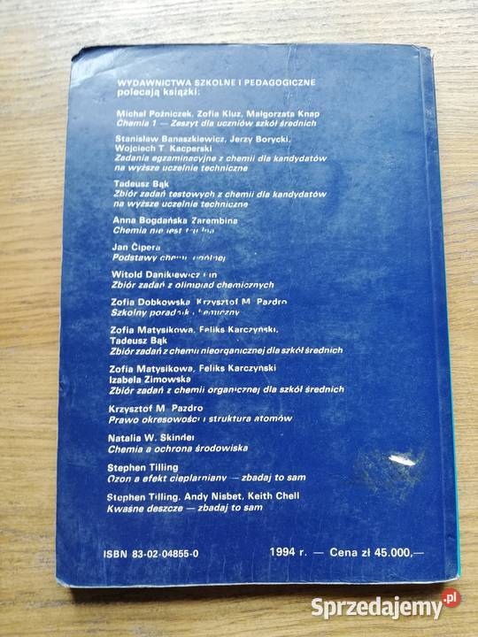 Podstawy chemii Chemia nieorganiczna Tadeusz tradycyjny podręcznik Podręczniki Kraków
