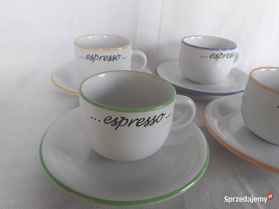 Filiżanka ze spodkiem 4 X ESPRESSO Zamość