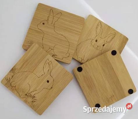 Drewno Podstawka pod Kubek Grawer Ręcznie Sosnowiec sprzedam