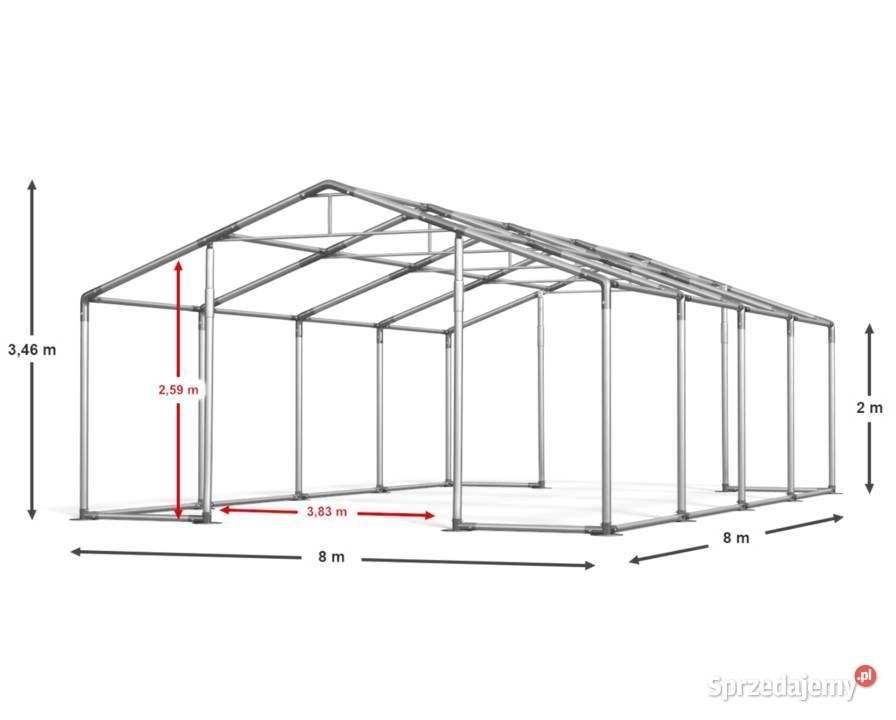 8x8x2m Namiot magazynowy handlowy całoroczny Biznes i Przemysł Katowice sprzedam