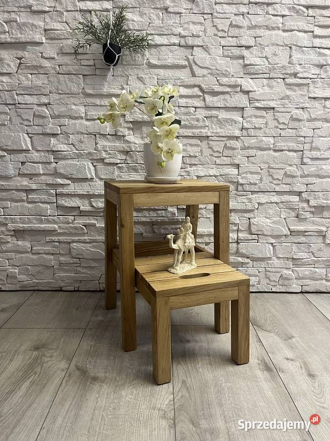 Taboret Dębowy 2w1 Stepoak Krzesła Sułkowice sprzedam