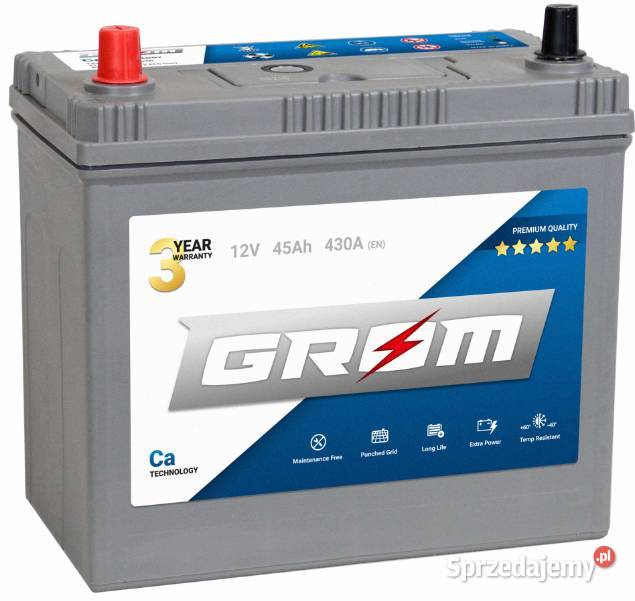 Akumulator Grom Premium 45Ah390A Japan Prawy mazowieckie