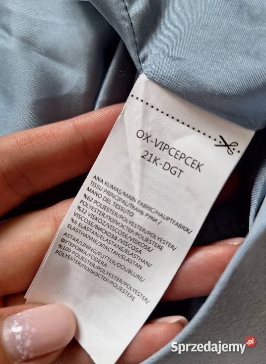 Piękna błękitna marynarka żakiet OXXO 3840 Kraków sprzedam
