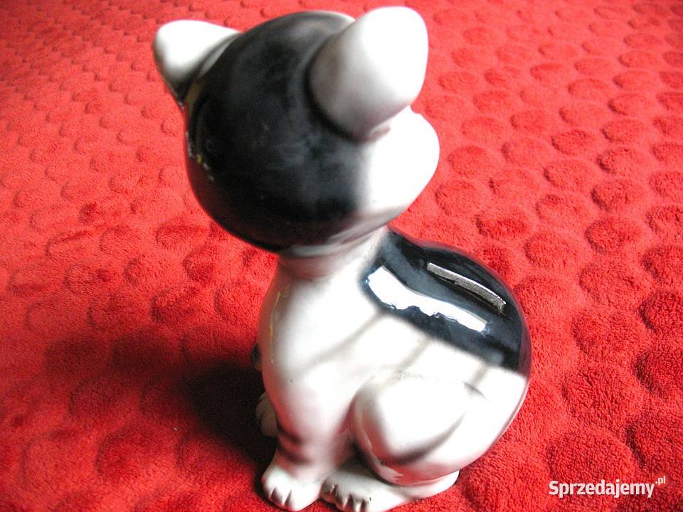 Kot skarbonka 19 x 11 x 9 ceramika Siedlce