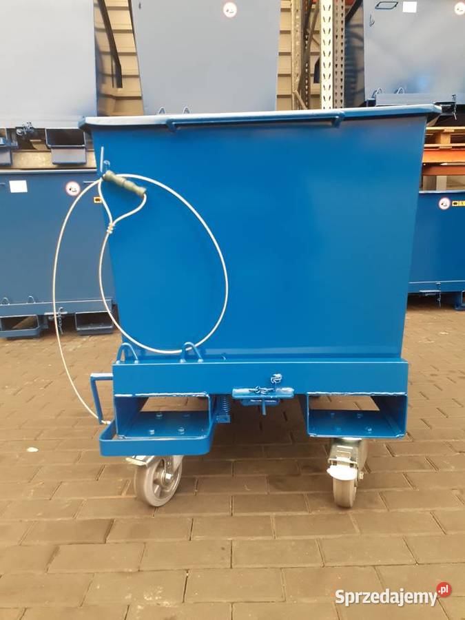 Kontener uchylny 300 L na odpady złom szkło i Suchy Las sprzedam