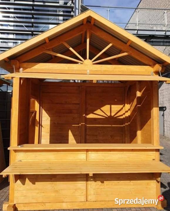 Drewniane domki handlowe 10 sztuk jarmarki Cianowice