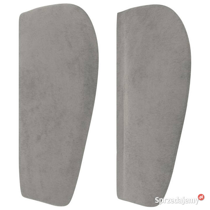Zagłówek uszak jasnoszary 203x23x7888 aksamitny mazowieckie