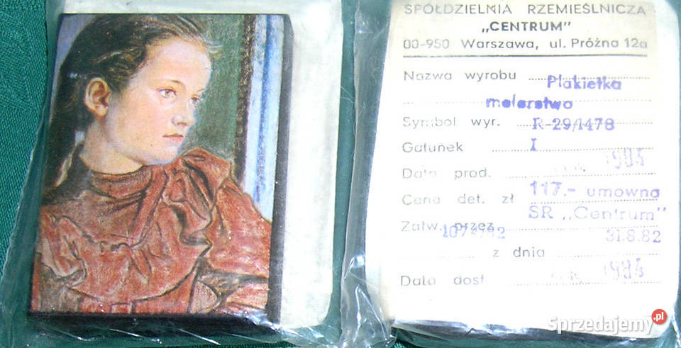 plakietki z PRLu vintage reprodukcje malarstwa Pozostałe Bartków