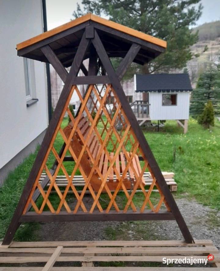 Sprzedam huśtawkę ogrodowa drewniana Głębokie