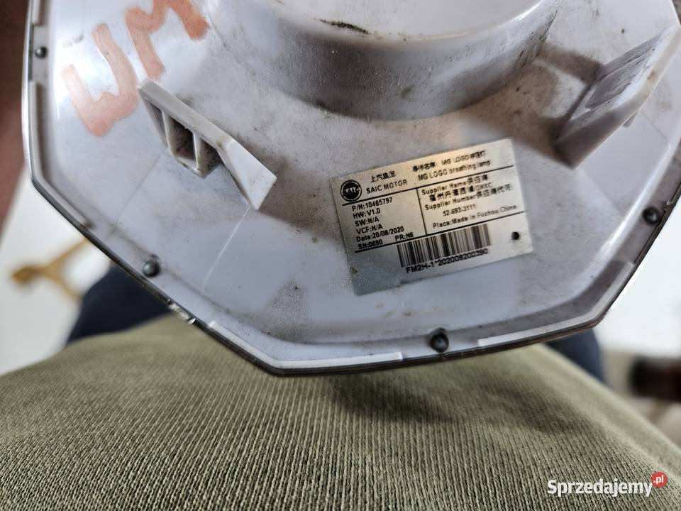 MG ZS MK2 ZNACZEK EMBLEMAT GRILLA ATRAPY PRZÓD Międzychód