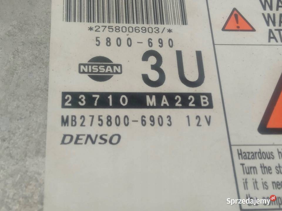 STEROWNIK SILNIKA 25 D CABSTAR MB2758006903 Rok produkcji 2007