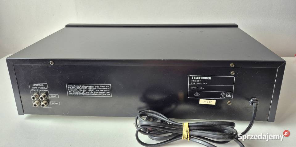 Telefunken HC 865 magnetofon kasetowy deck dolnośląskie Jawor