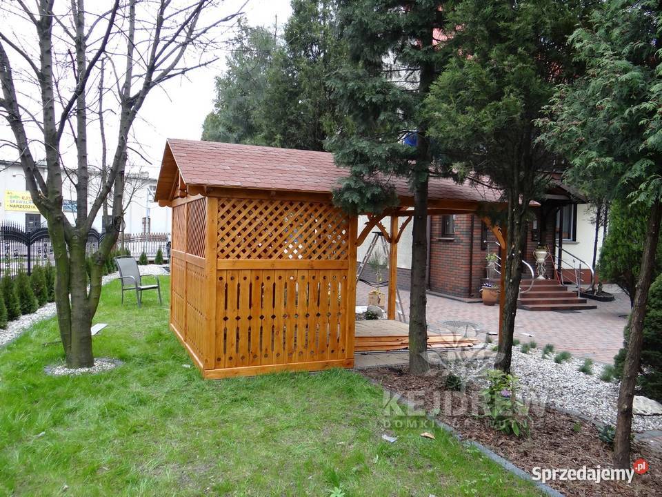 Aktana ozdobna wiata drewniana drewniany garaż Piła Pierwsza