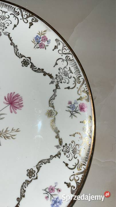 Patera Efenbein Syg Import Lata 50 XX w Kwiaty Porcelana i szkło