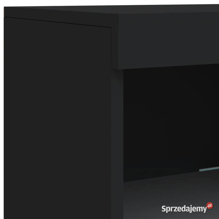 Szafka z oświetleniem LED czarna 162x37x100 Pozostałe Warszawa