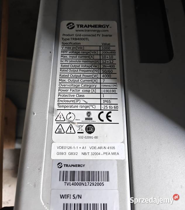 inwerter falownik trannergy 40 wifi Częstochowa