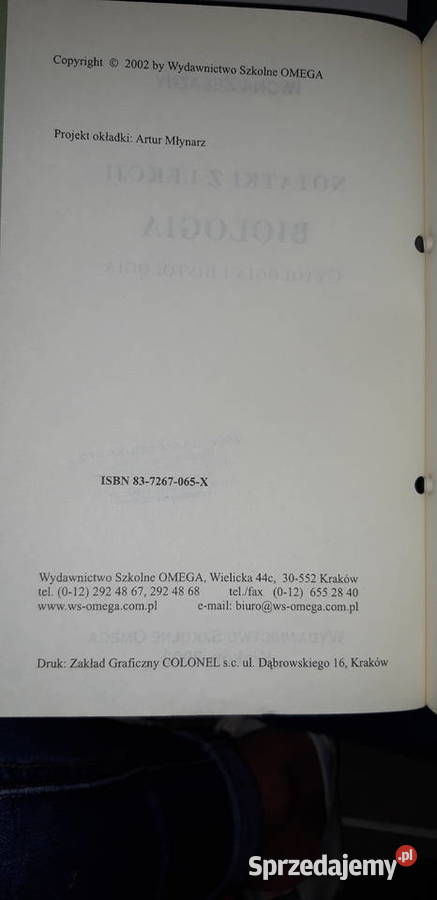 biologia omega matura studia Warszawa sprzedam